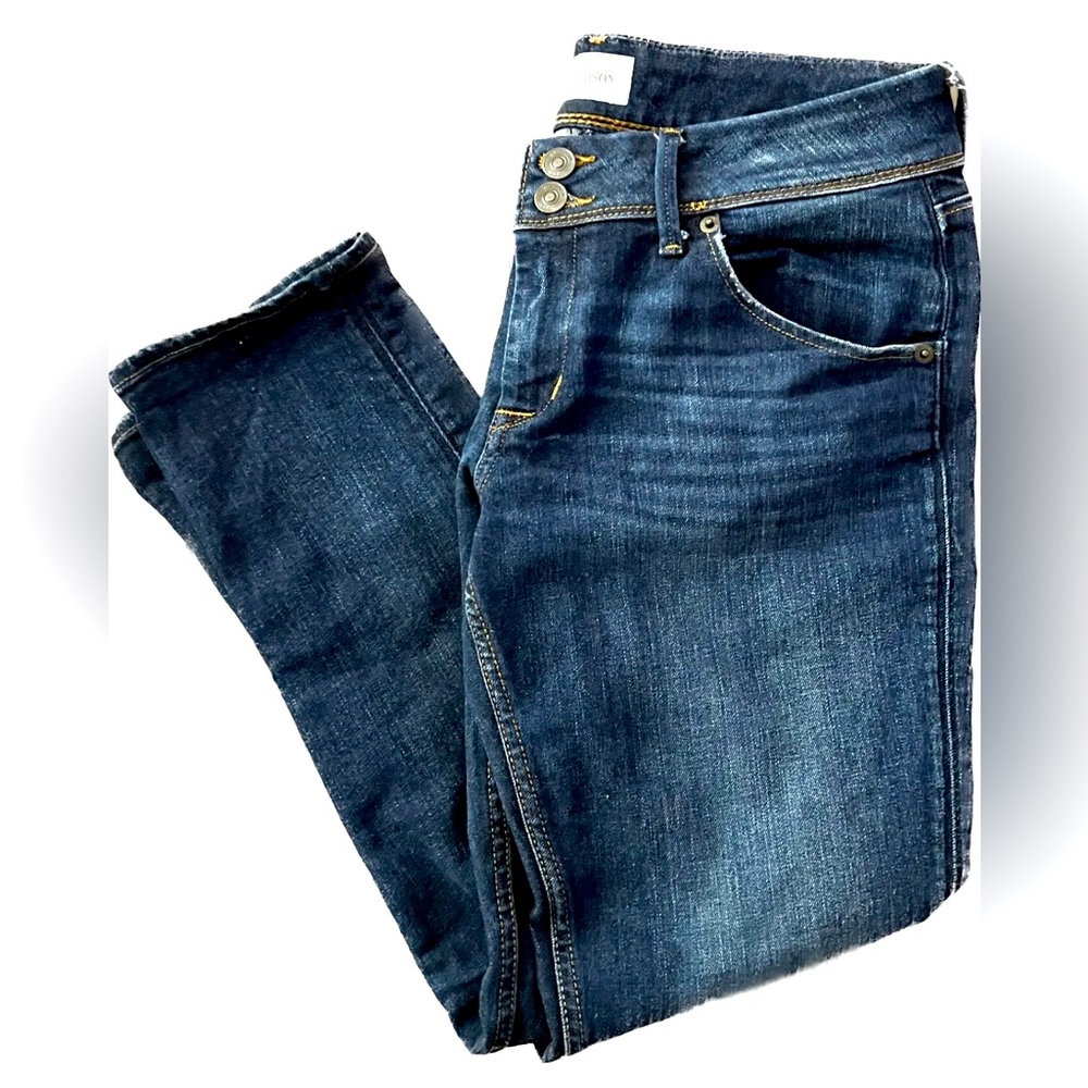 Hudson Women’s Collin Flap Skinny Jeans Mid-Rise Jeans size 28 Made in USA